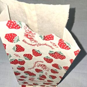 Vintage Strawberry Shortcake Paper Lunch Gift Bags Lot Of 7